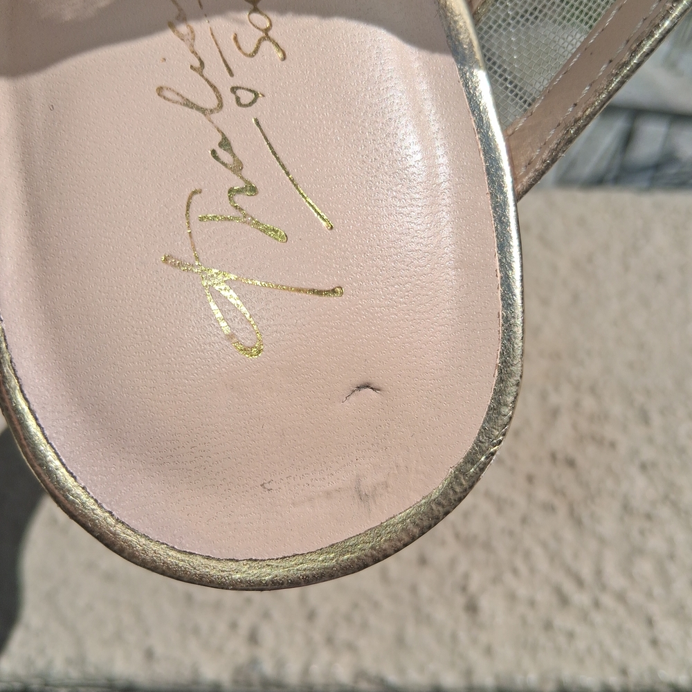 Thalia Sodi Gold Embellished Heels - Picture 2 of 16